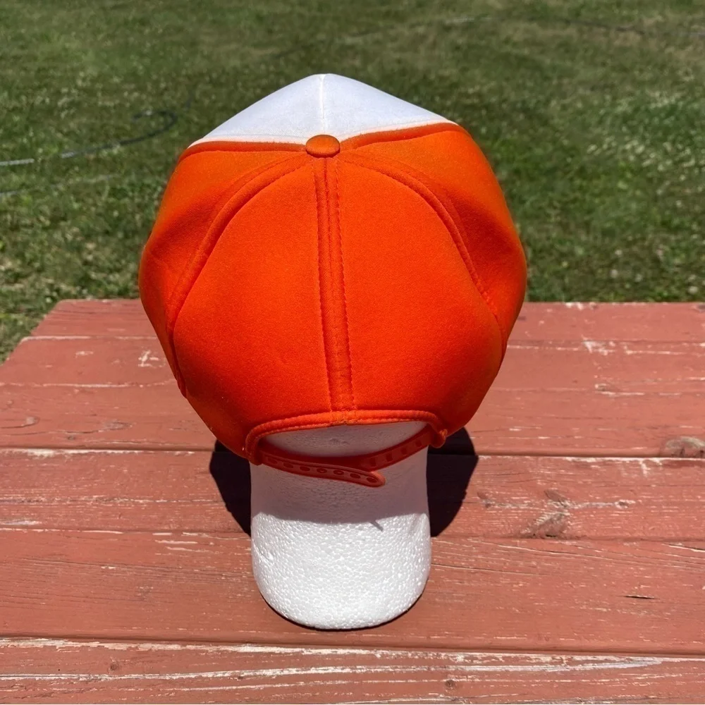 Jo-Le Equipment Vintage Trucker Hat Mesh Snap Back Orange Slatington